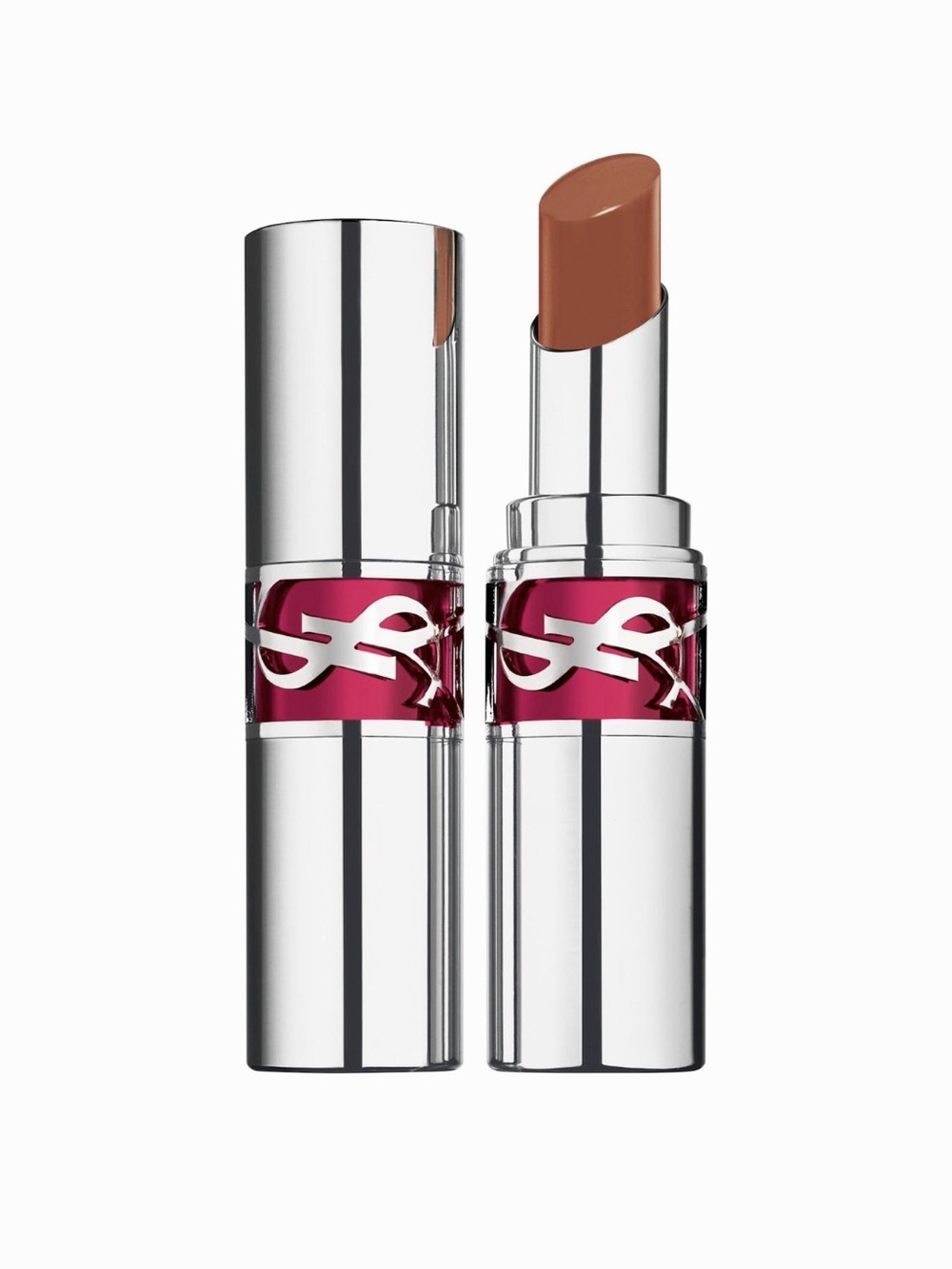 Yves Saint Laurent Candy Glaze Lipstick Shade Salted Caramel